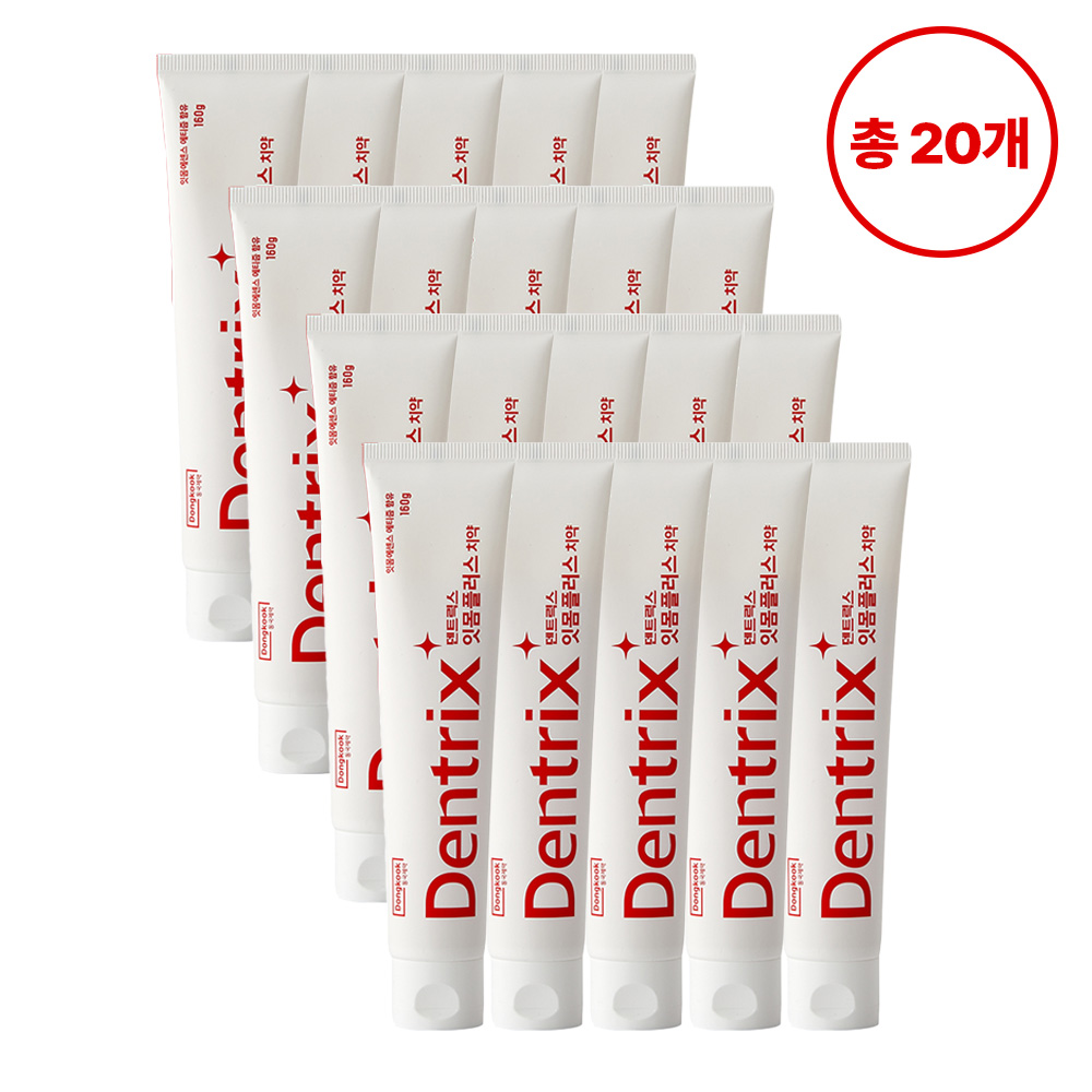 동국제약 덴트릭스 잇몸플러스 치약 / 잇몸케어 및 구취개선 효과 160g, 20개
