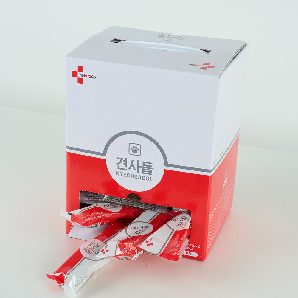 [60개입]견사돌 강아지 간식 소형견 닭고기 치석제거 덴탈껌 영양제 12g X 60포