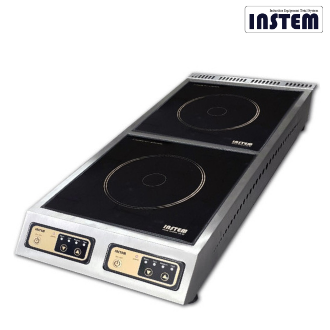 업소용인덕션 이동식 2구 전기레인지 인스템 고화력 영업용 식당 pc방 이동형 ISP215