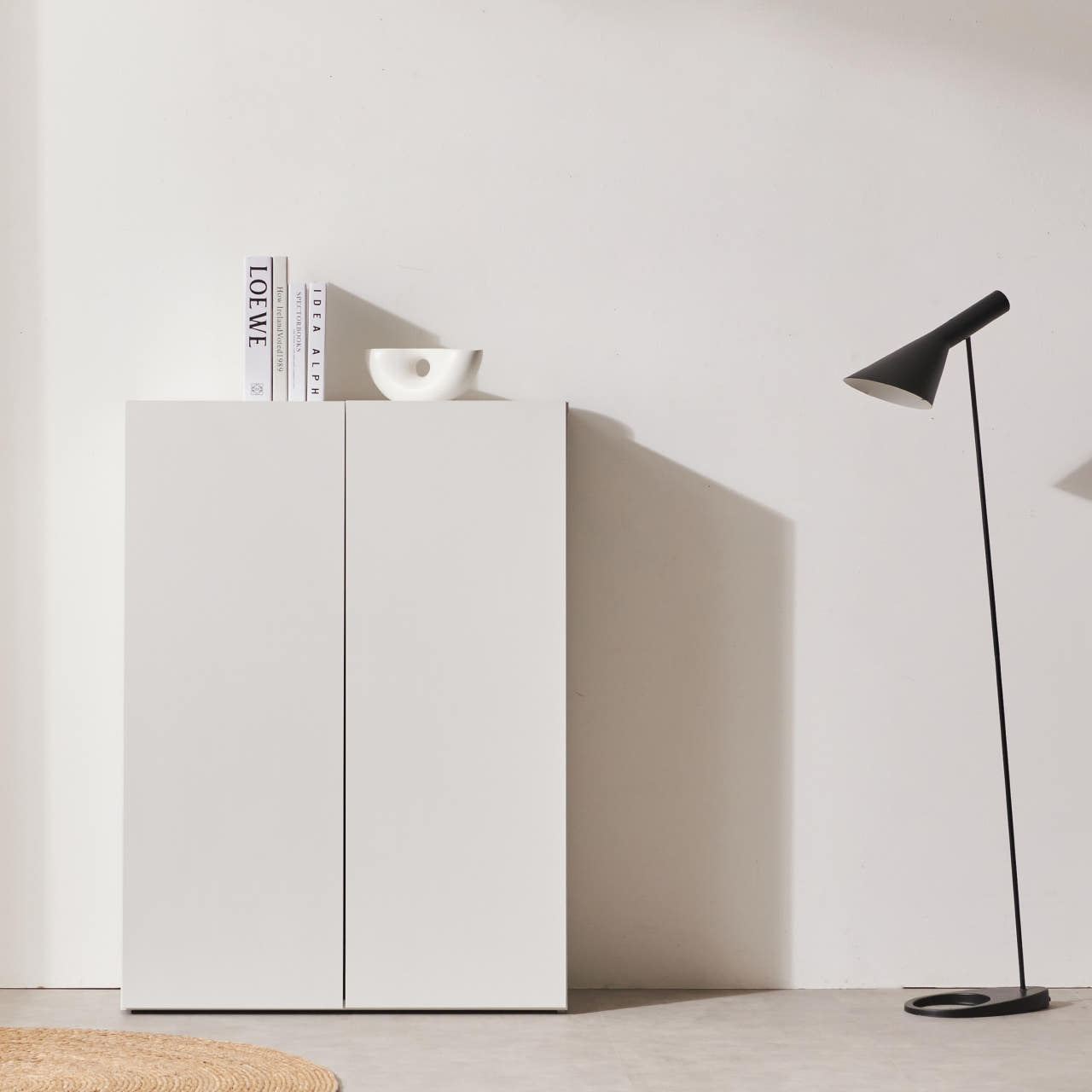 사무실수납장 올문장 2단 800 슬림 사무용책장 서류장 사무실책장 화이트에지