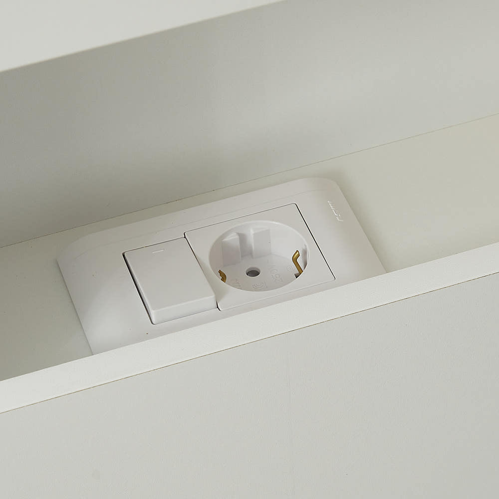 국산 LED 조명 침대 헤드 프레임 보드 선반 틈새 수납 벽보드 침대머리판