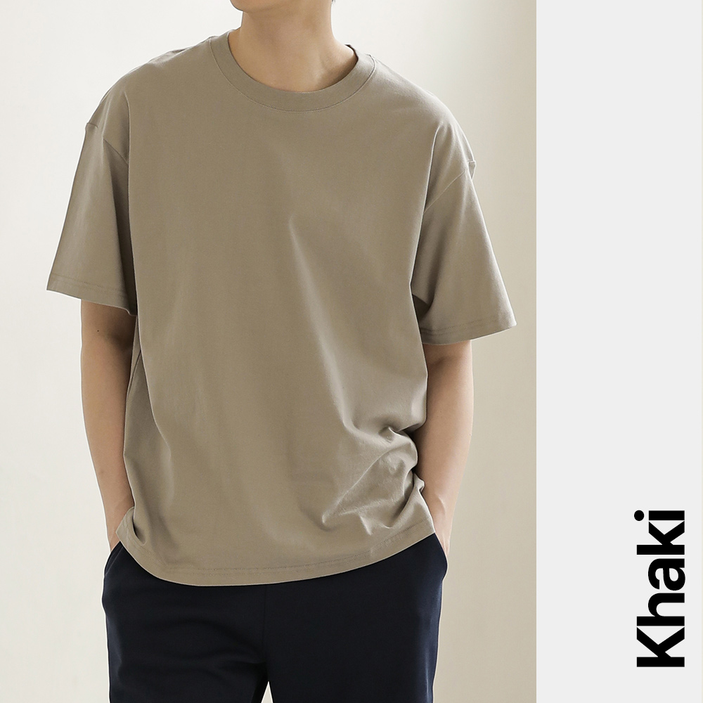 스라보 비침없는 두꺼운 반팔티 빅사이즈 여성 흰색 면티 3XL 이미지 4