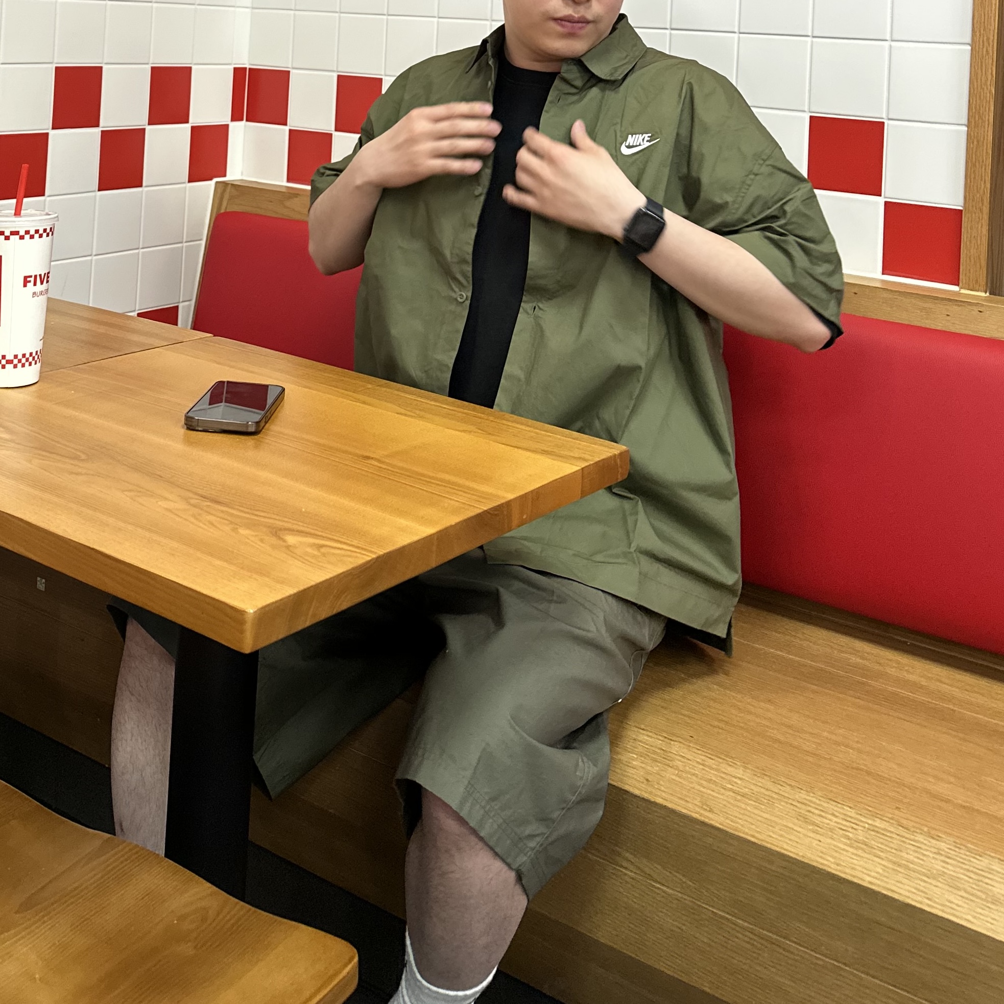 나이키 버뮤다팬츠 카고 반바지 오버사이즈 밴딩 쇼츠 - 상세 이미지 3