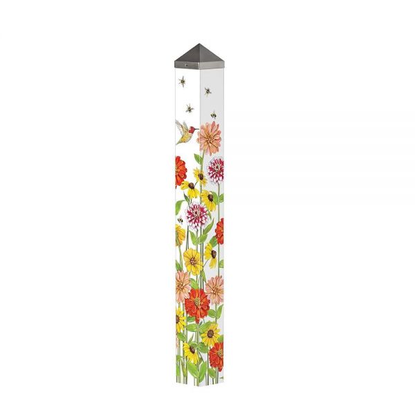 [ 706748 ] Studio M Birds and Bees 아트 폴 야외 장식 정원 포스트, 미국산, 높이 101.6cm(40인치) : 트리니티홀리로우즈