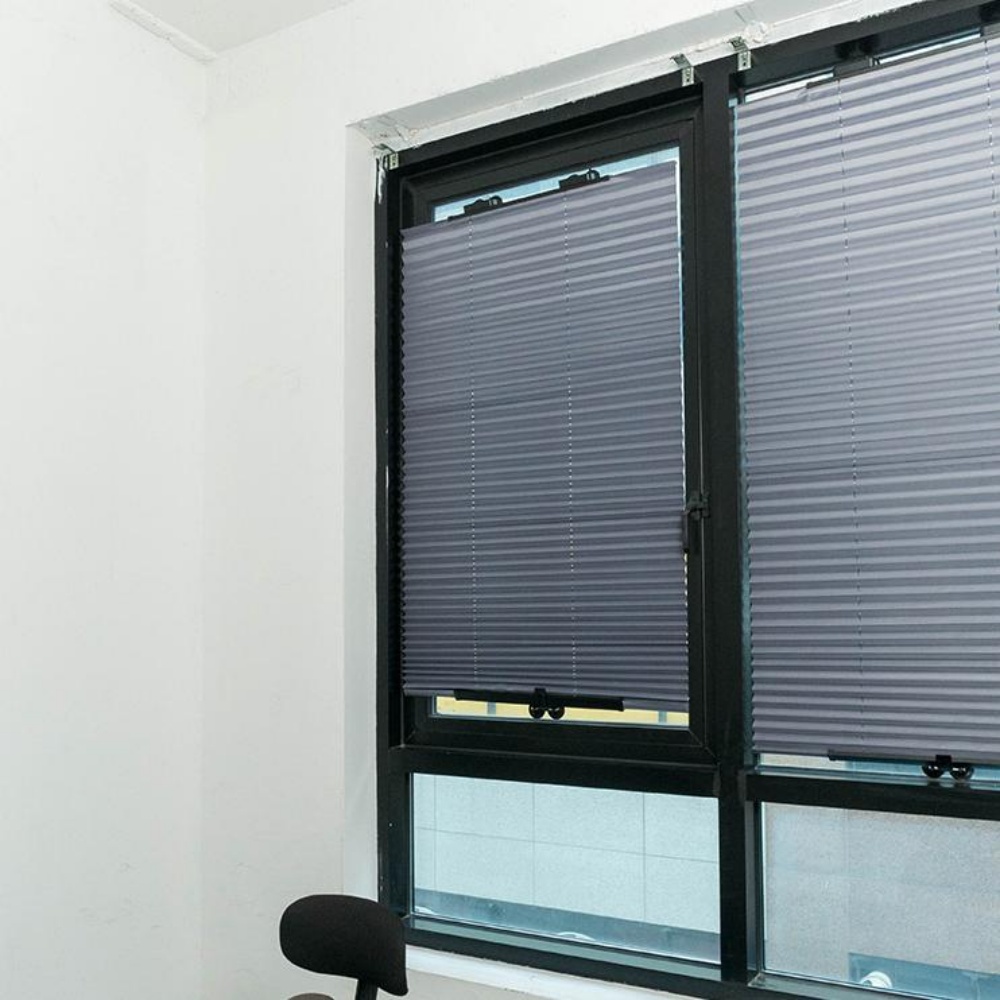 안뚫어고리블라인드 못안박는 커튼 월세 창틀 노피스 무타공 창문 부착형