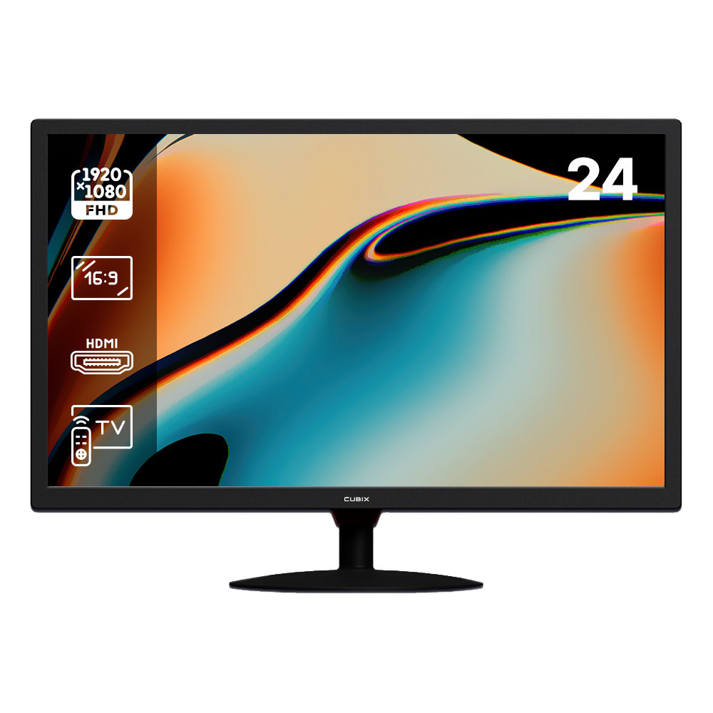 엑사비오 X2400EWT 광시야각 LED 디지털TV 소형티비 헬스장 병원 벽걸이 사용가능 - 상세 이미지 3