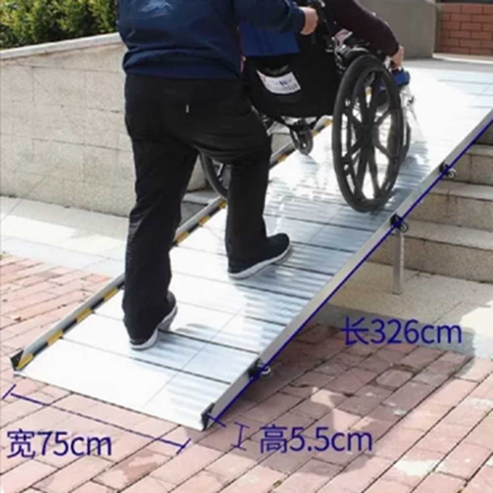 알루미늄 경사로 보드 접이식 휠체어 이동 적재 발판 30cm - 상세 이미지 5