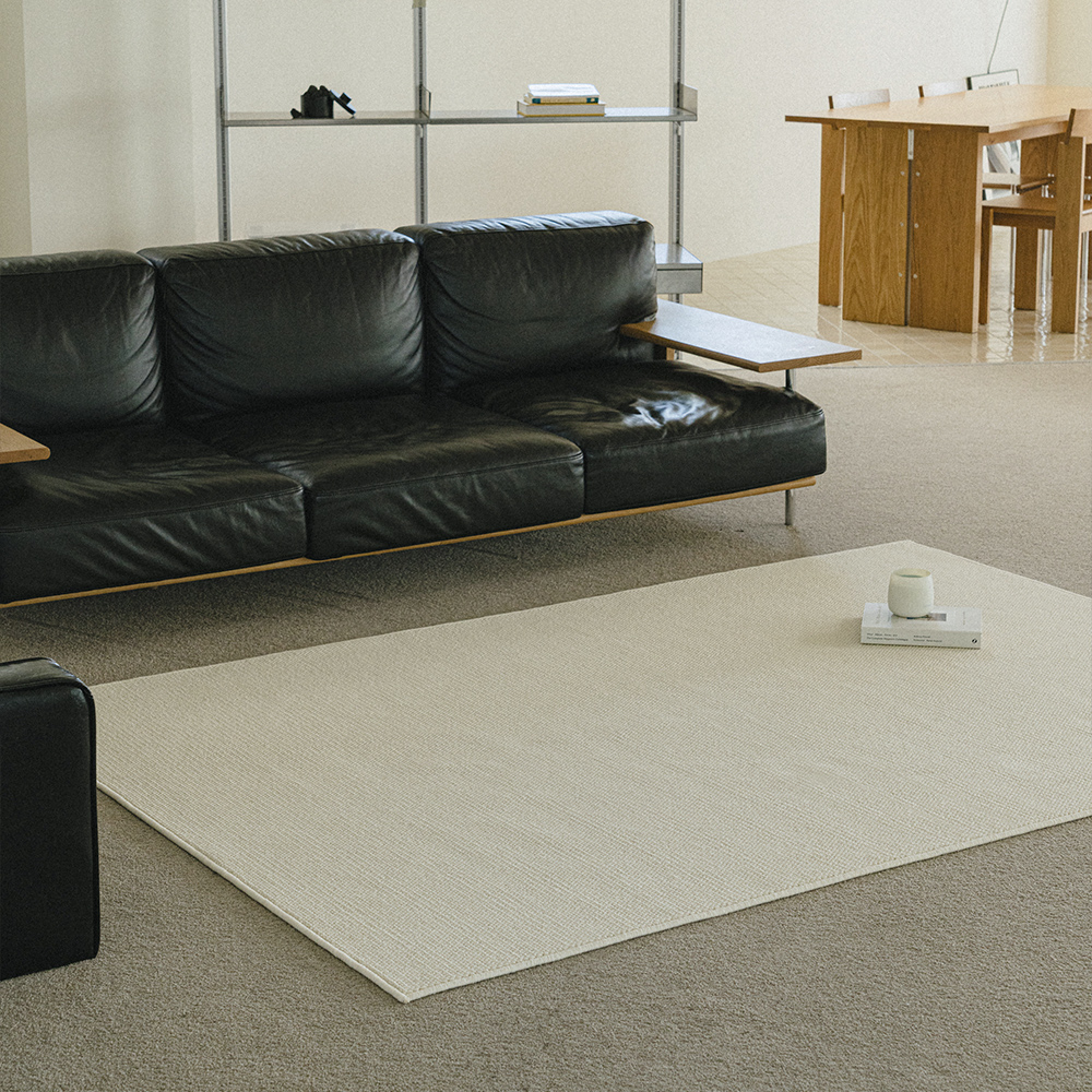 플레인 루프 사이잘룩 거실 러그 카페트 100x140cm