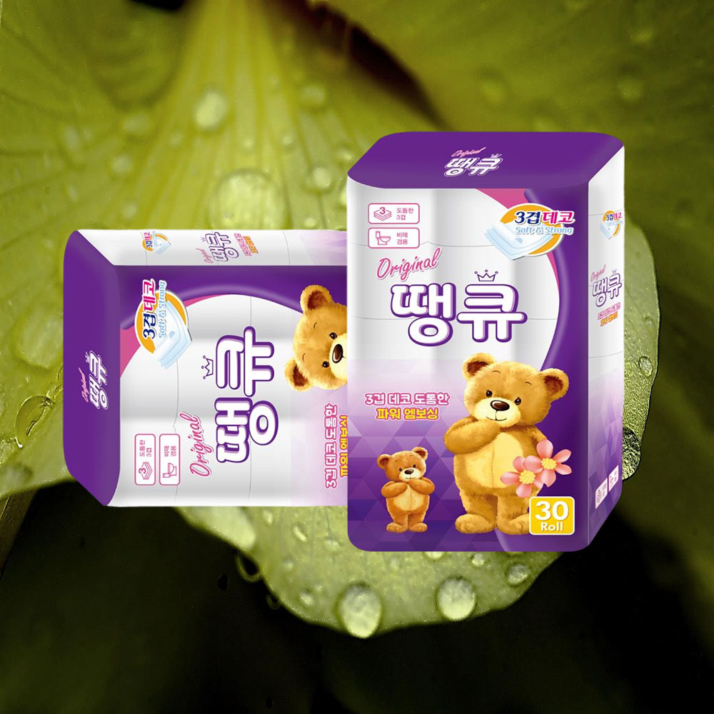 대용량 3겹 롤화장지 60롤 두루마리 파워 엠보싱 휴지