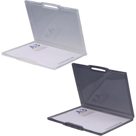 이즈미 이즈미 A3 파일 케이스 보관함 서류 영화 포스터 클리어 도면 악보 손잡이형