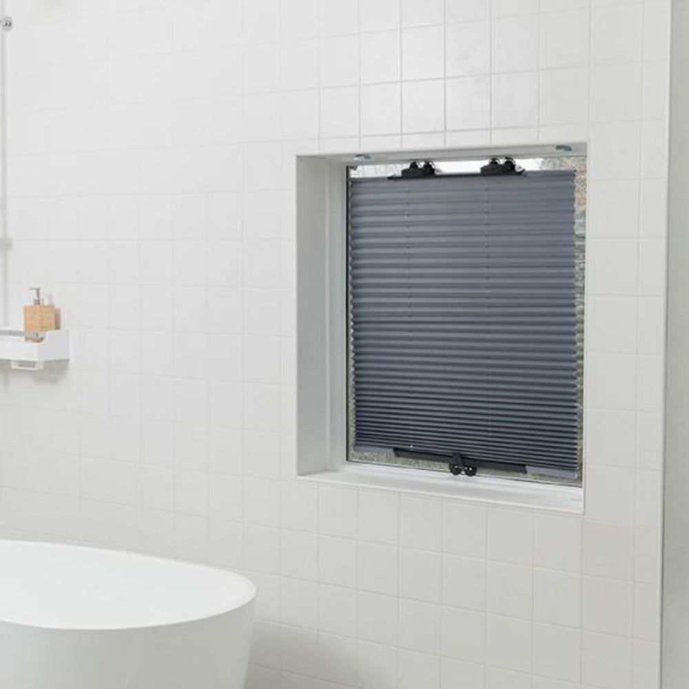 안뚫어고리블라인드 못안박는 커튼 월세 창틀 노피스 무타공 창문 부착형