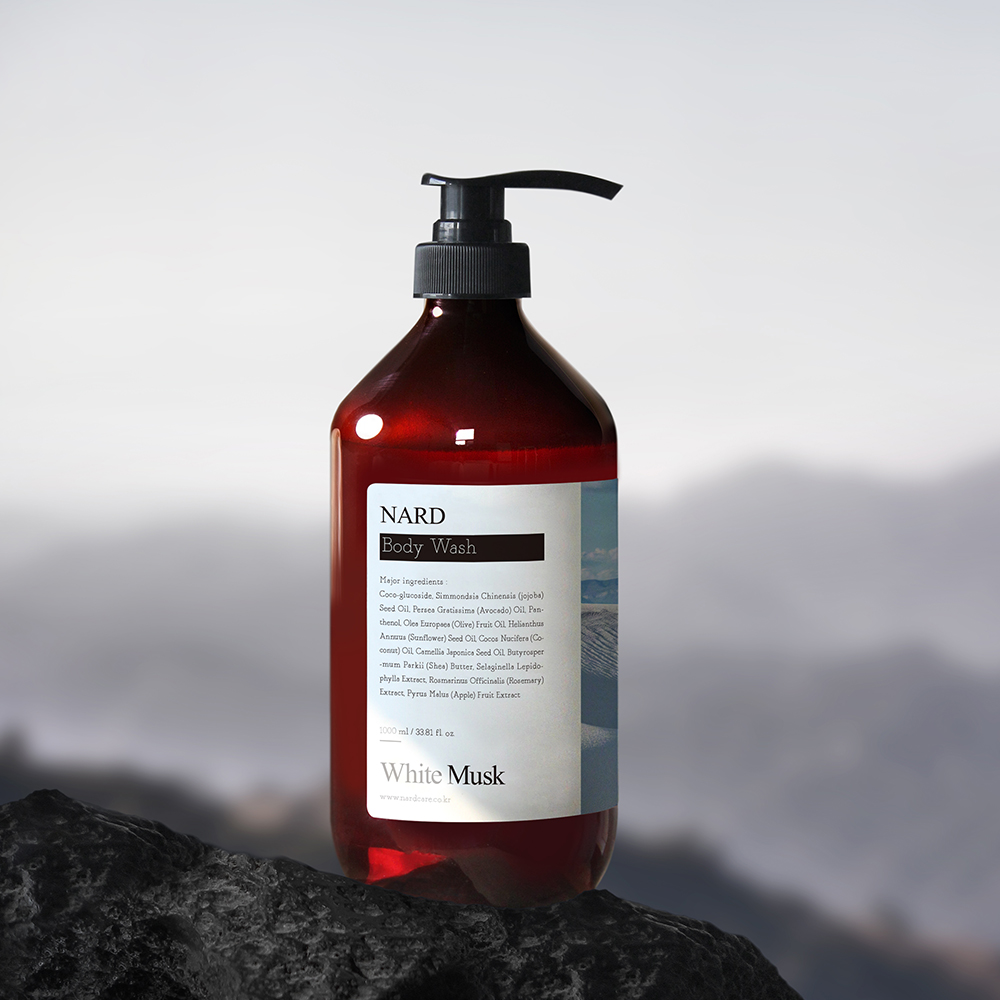 [2개] 나드 퍼퓸드 바디워시 1L 화이트머스크 향