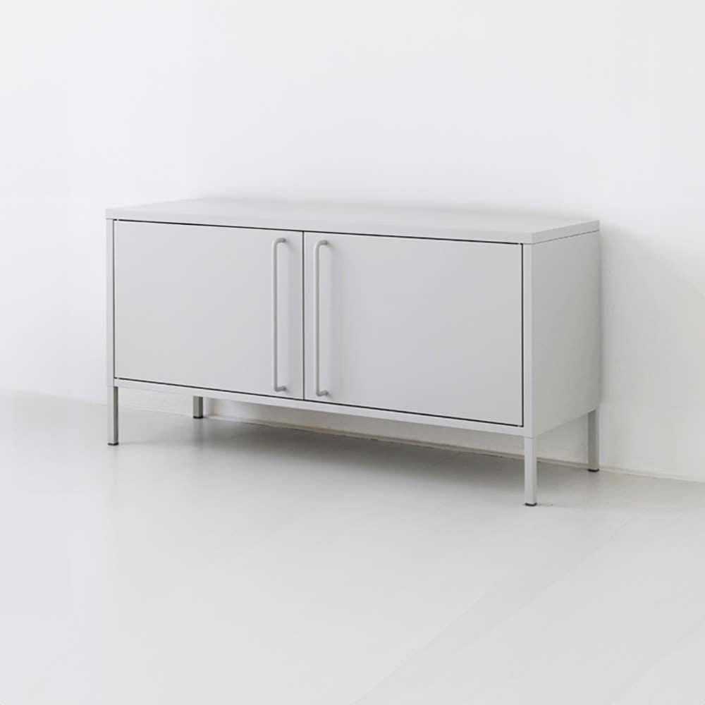 피도르 캐비넷 가로양문 TV스탠드 1150590 115x400x600, 다크그레이 7813.7546