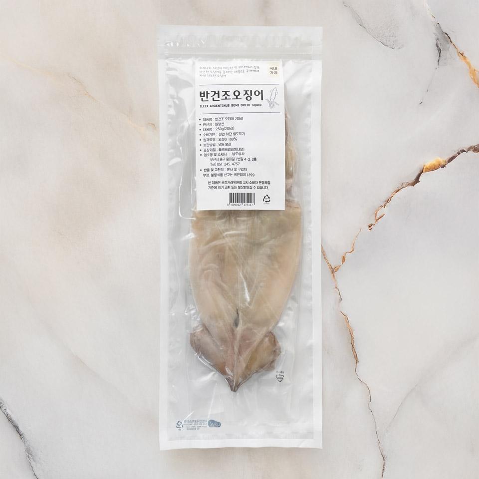 메가마트 반건조 오징어 250g/2미 - 상품 이미지