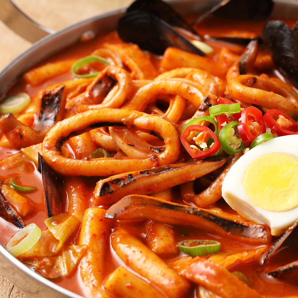 [푸딩팩토리] 푸딩프렙 오징어해물떡찜 760g 1팩+1팩 매콤한 별미 안주 밀키트 이미지 6