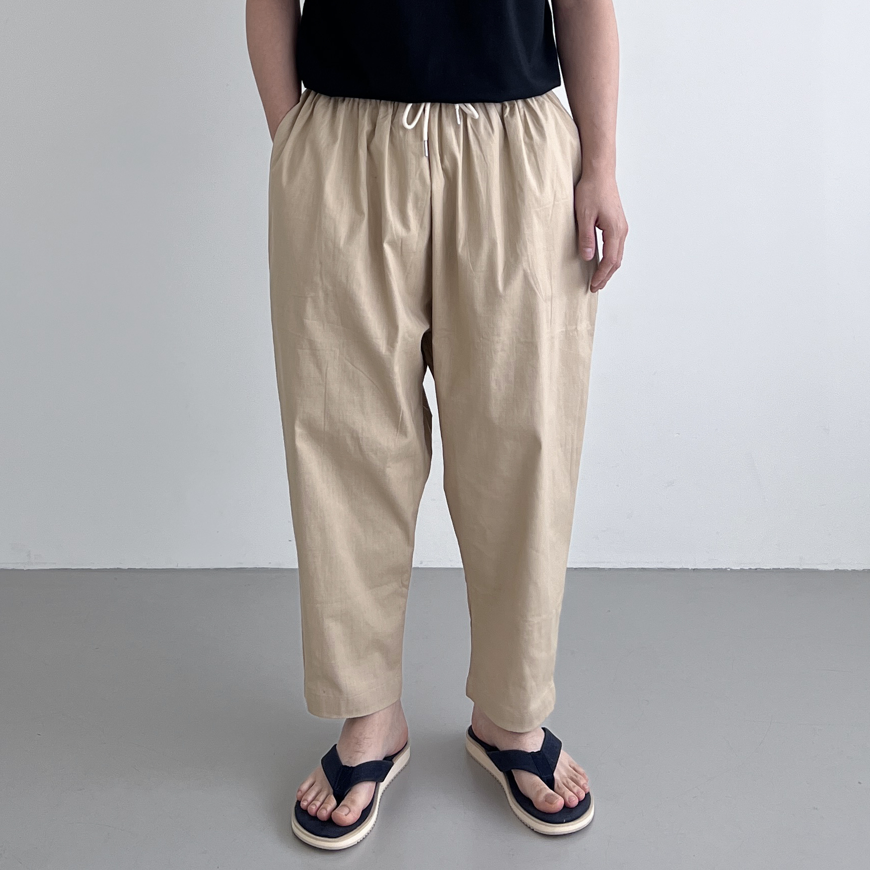 남자린넨와이드팬츠 남자벌룬팬츠 항아리바지 통바지 - 상세 이미지 3
