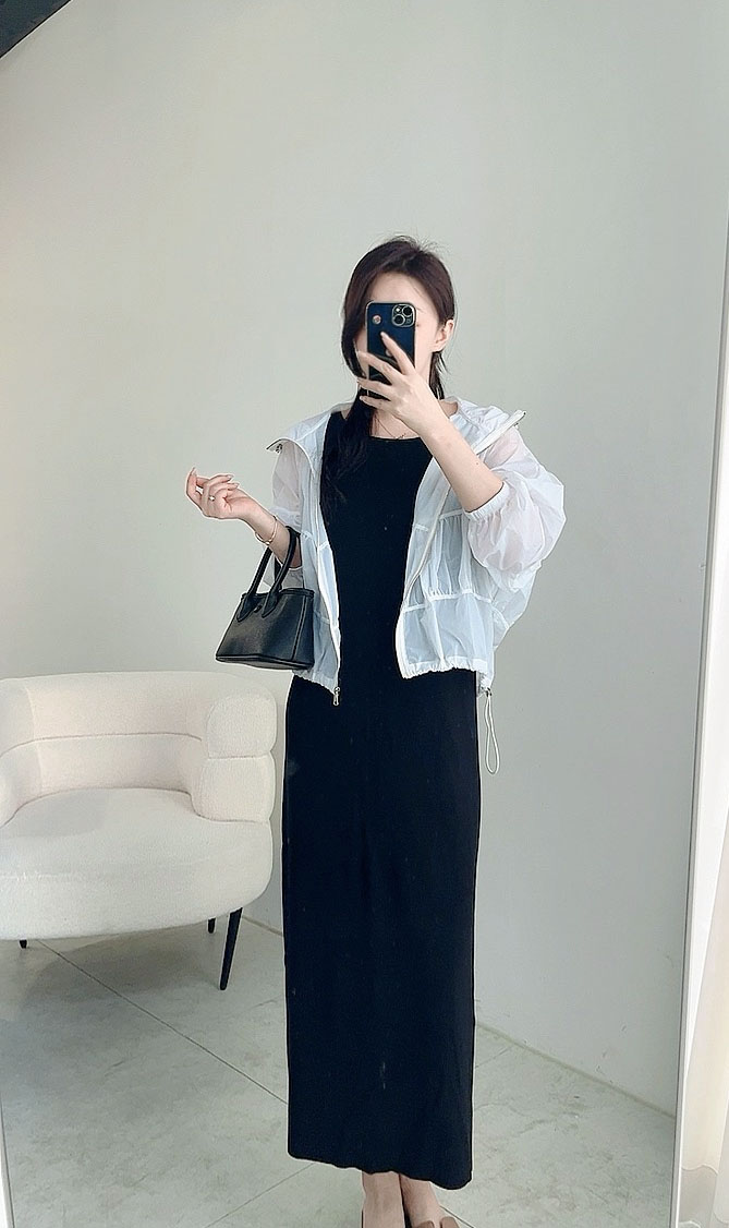 여름 셔링 바람막이 점퍼 상세 이미지 9