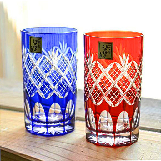 [타지마글라스 코리아] 일본 명품 에도키리코 위스키 사케잔 야마자키12년 핫카이산