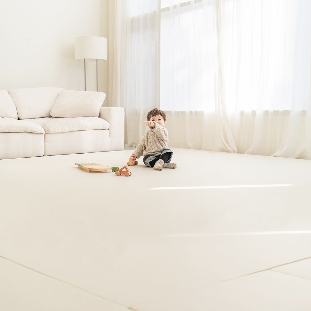 리포소홈 폴더매트 층간소음 아기매트 거실 놀이방 200x240 빅매트 아이보리