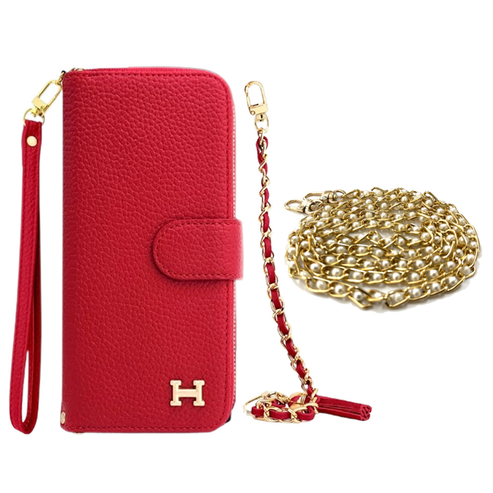 에쉬 카드 수납 지갑 케이스 레드, 갤럭시 노트10 플러스 - 상품 이미지