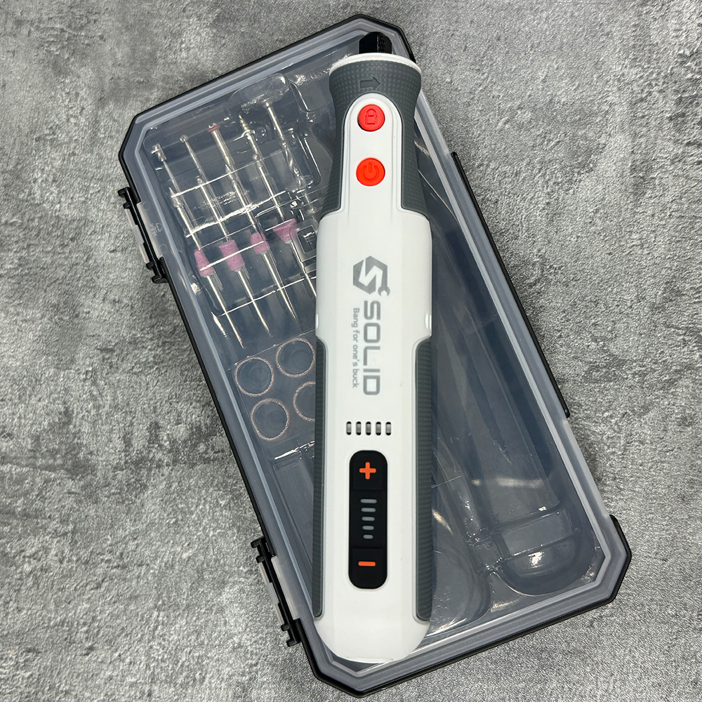 솔리드 충전그라인더 8V 미니그라인더 전동 조각기 연마기 로타리툴 S-MG08