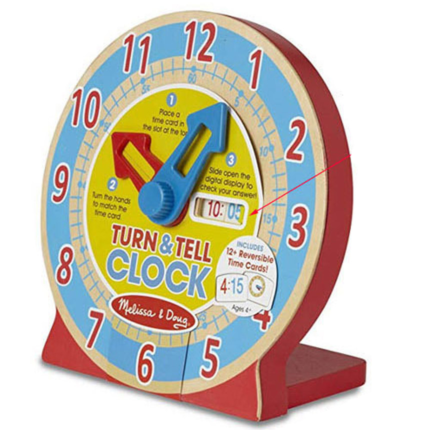 Melissa & Doug 말하며 배우는 시계 4284 i - 상품 이미지