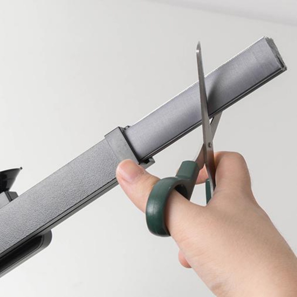 안뚫어고리블라인드 못안박는 커튼 월세 창틀 노피스 무타공 창문 부착형