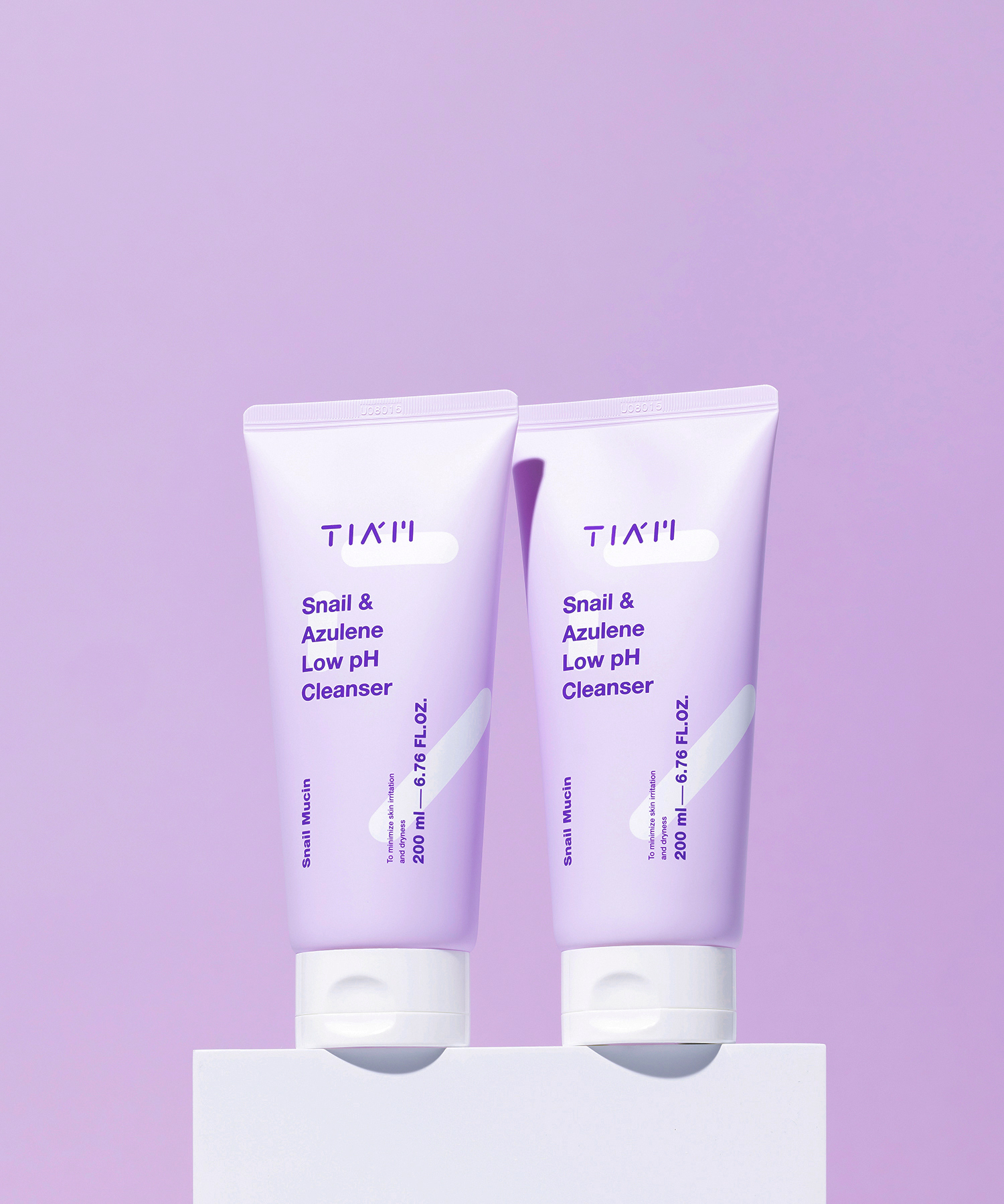 [2개구성] 티암 스네일&아줄렌 약산성 클렌저 200ml, 2개 + [증정] 클렌저샘플 1.2ml, 5개 - 상품 이미지