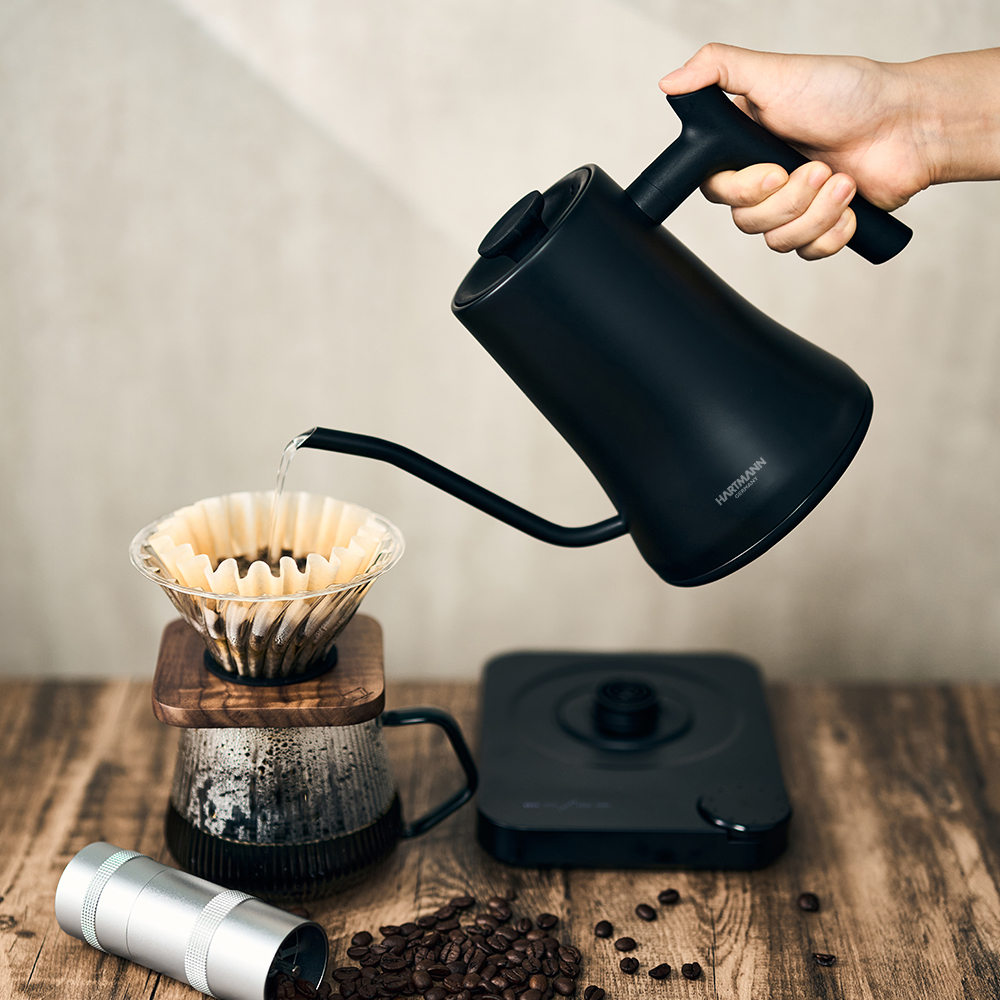 하트만 브루잉 전기드립 커피포트 보온 1도 온도조절 티포트 홈카페 800ml