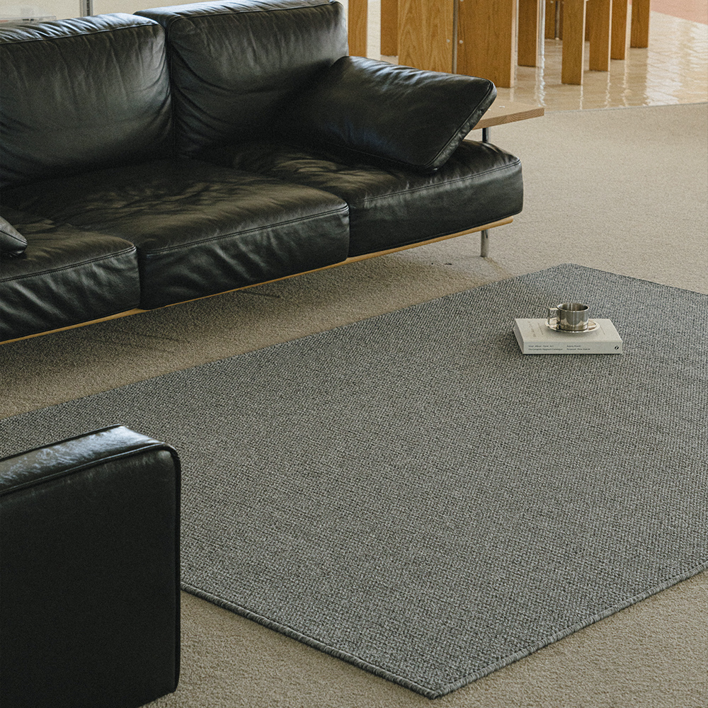 플레인 루프 사이잘룩 거실 러그 카페트 100x140cm