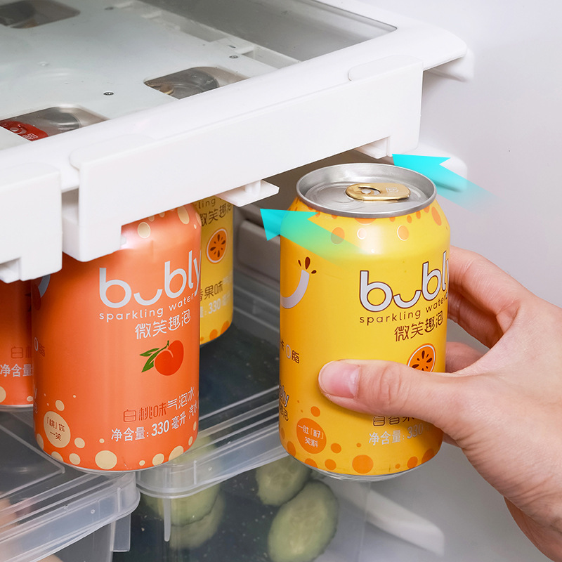 냉장고 음료 디스펜서 맥주 캔 음료수 랙 트레이 보관함 - 상세 이미지 3