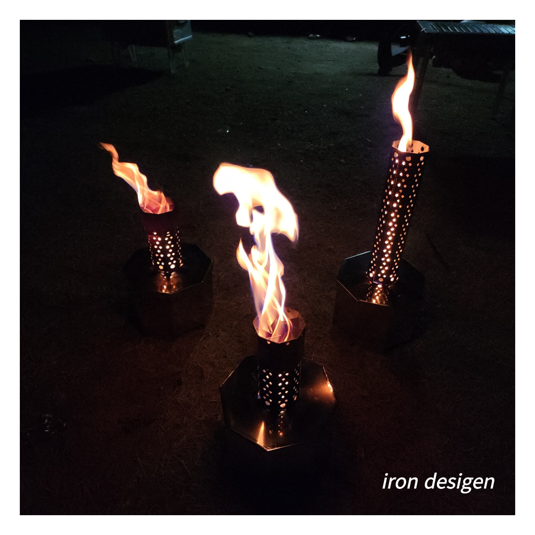 아이언디자인 아궁이 에탄올/알콜/펠릿 이중연소 올스텐 소형 불멍 캠핑 스토브