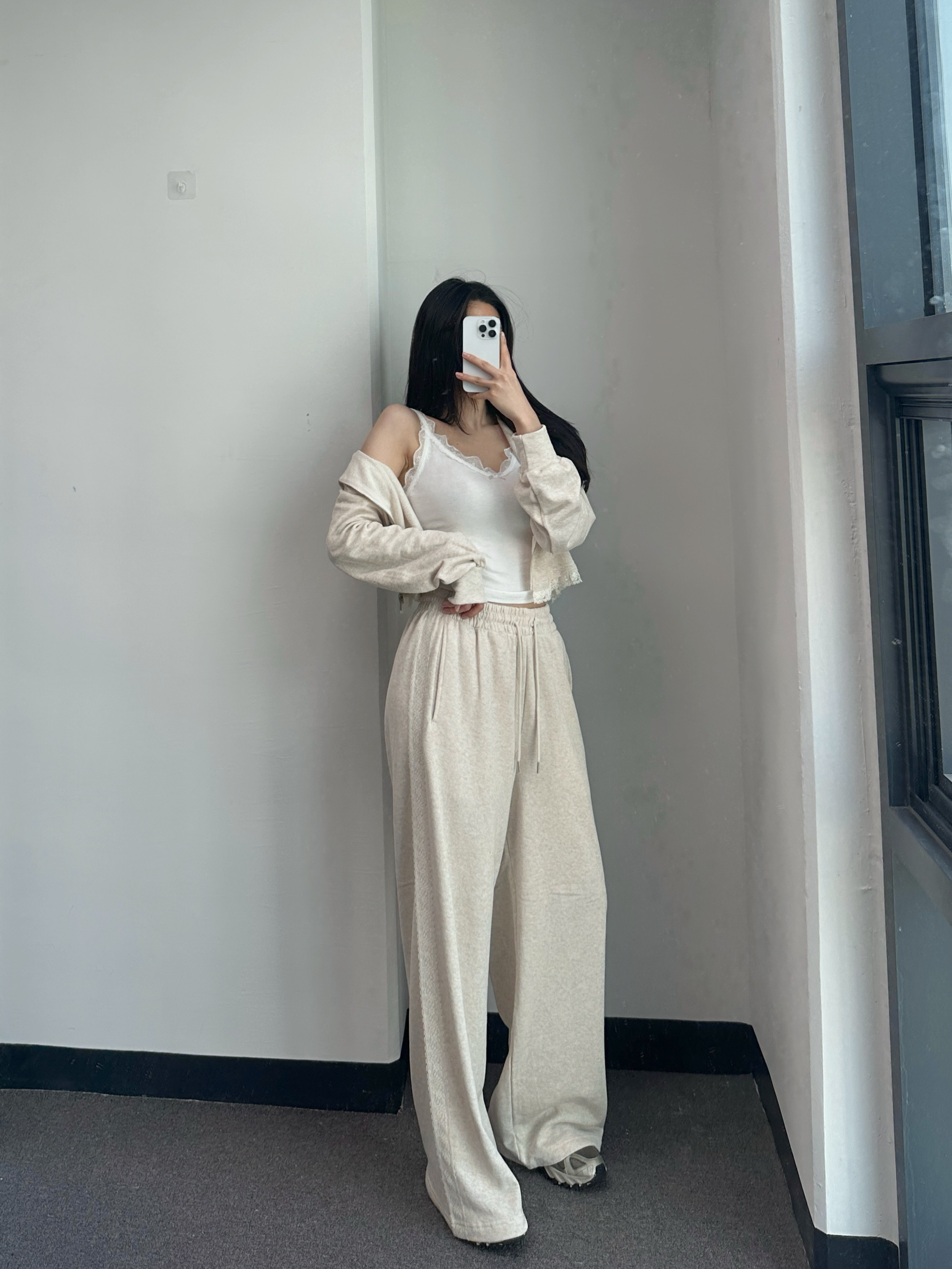 [사장강추🤎/롱다리핏] 슈아 레이스 후드집업 라인 트레이닝 팬츠 세트 2color 상세 이미지 11