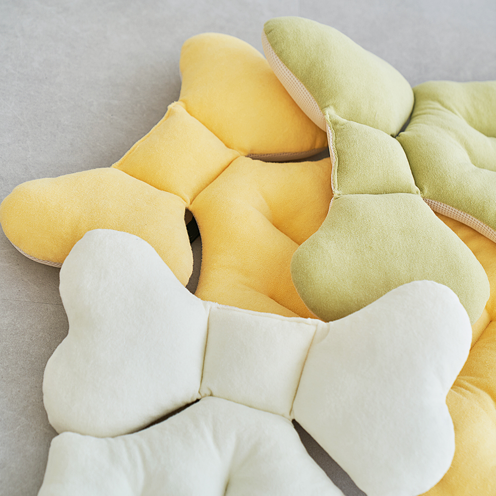 마롤 사계절 테리 유모차 라이너 신생아 카시트 쿠션 양면 쿨시트 유아 옐로우