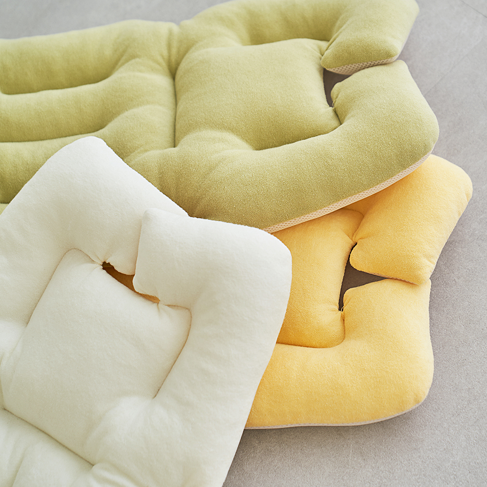 마롤 사계절 테리 유모차 라이너 신생아 카시트 쿠션 양면 쿨시트 유아 옐로우