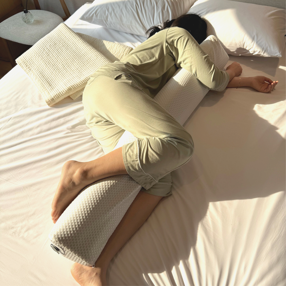 쿠르쿠르 휴대용 에어 침대가드 바디필로우 여행용 캠핑용 죽부인 튜브형