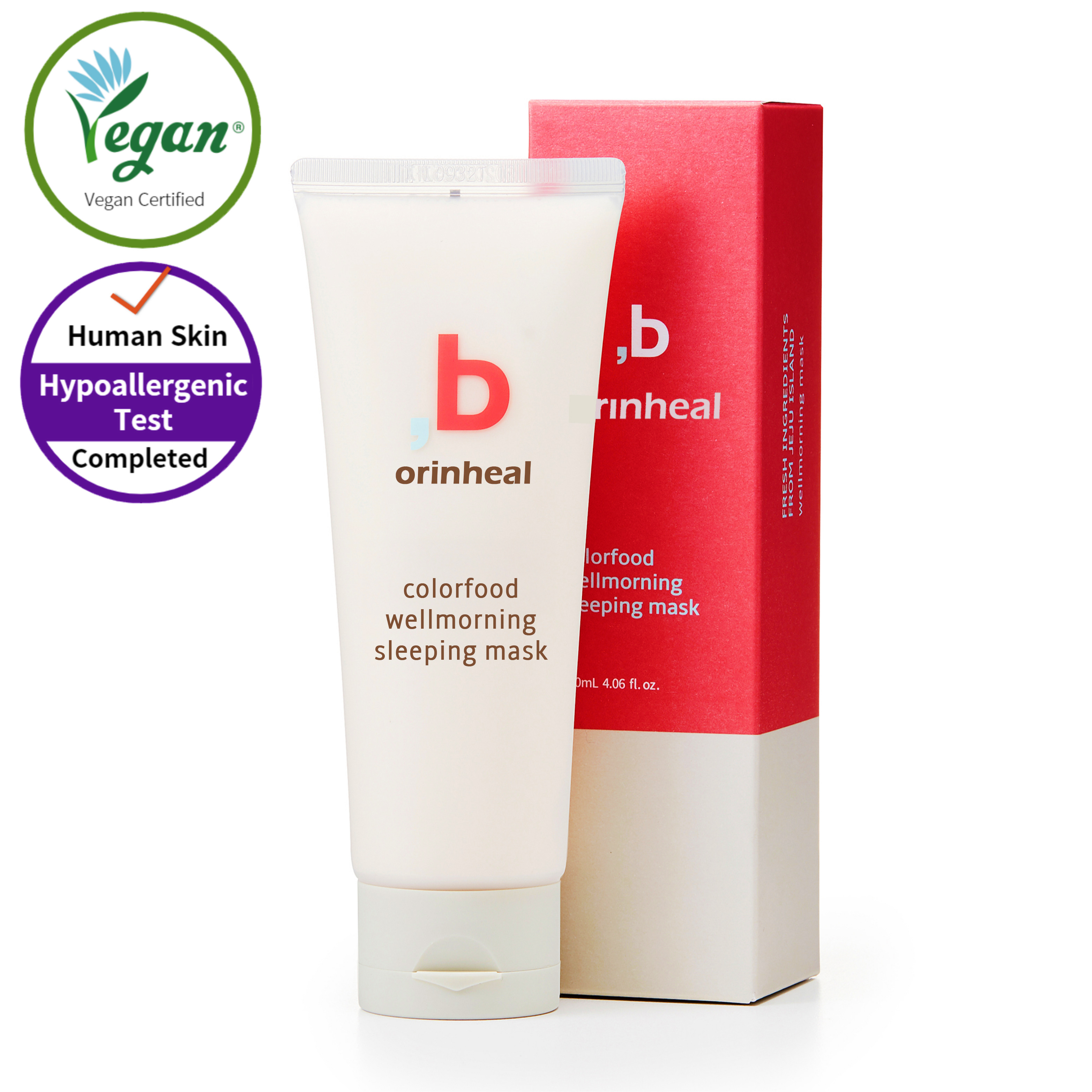 오린힐 비건 웰모닝 슬리핑 마스크 120ml 수면 수분충전 바르는팩진정팩레드비트 프리따 저자극테스트 - 상세 이미지 2