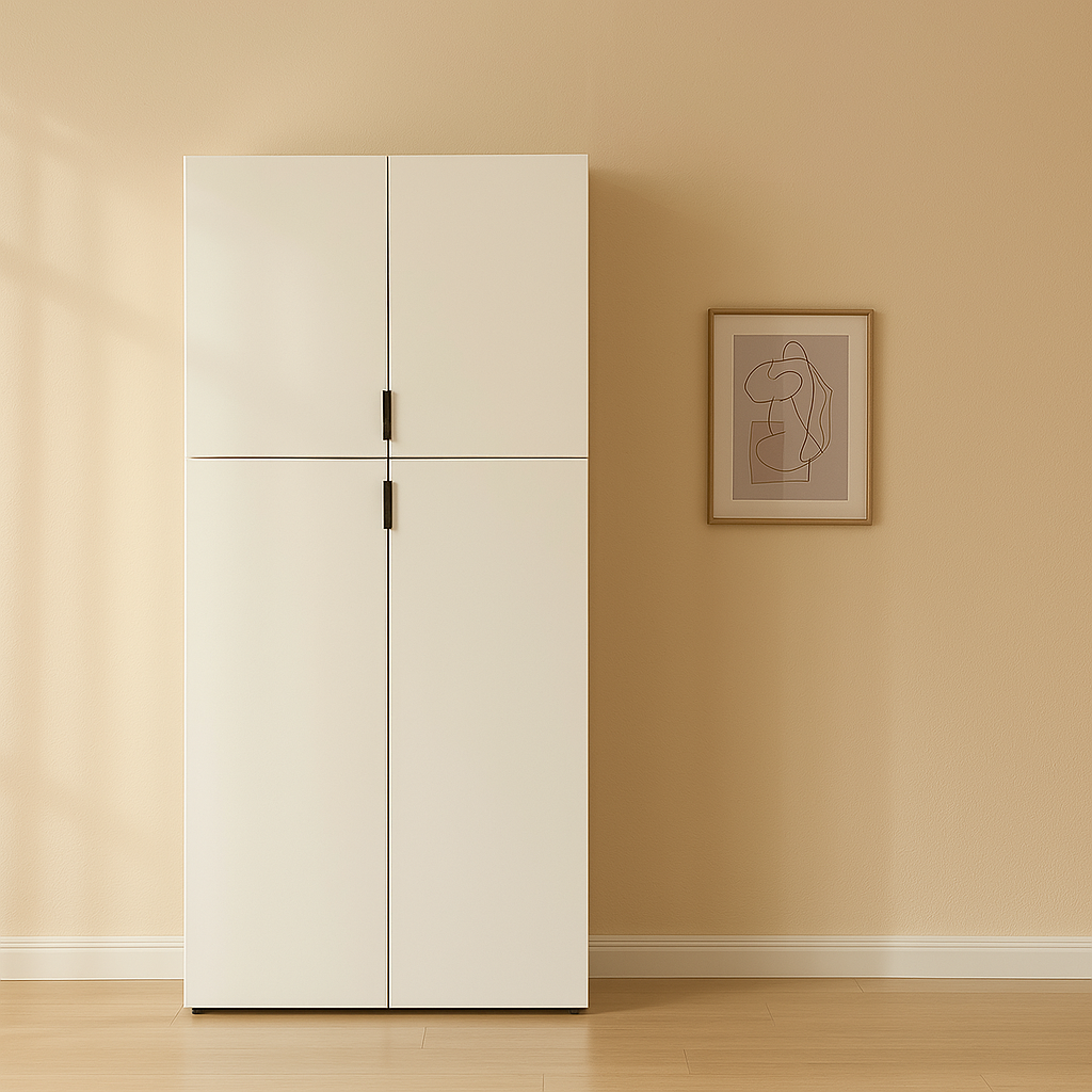 높은 다용도 베란다 수납장 거실 틈새 베란다장 옷 800 400 1200, 3단, 화이트