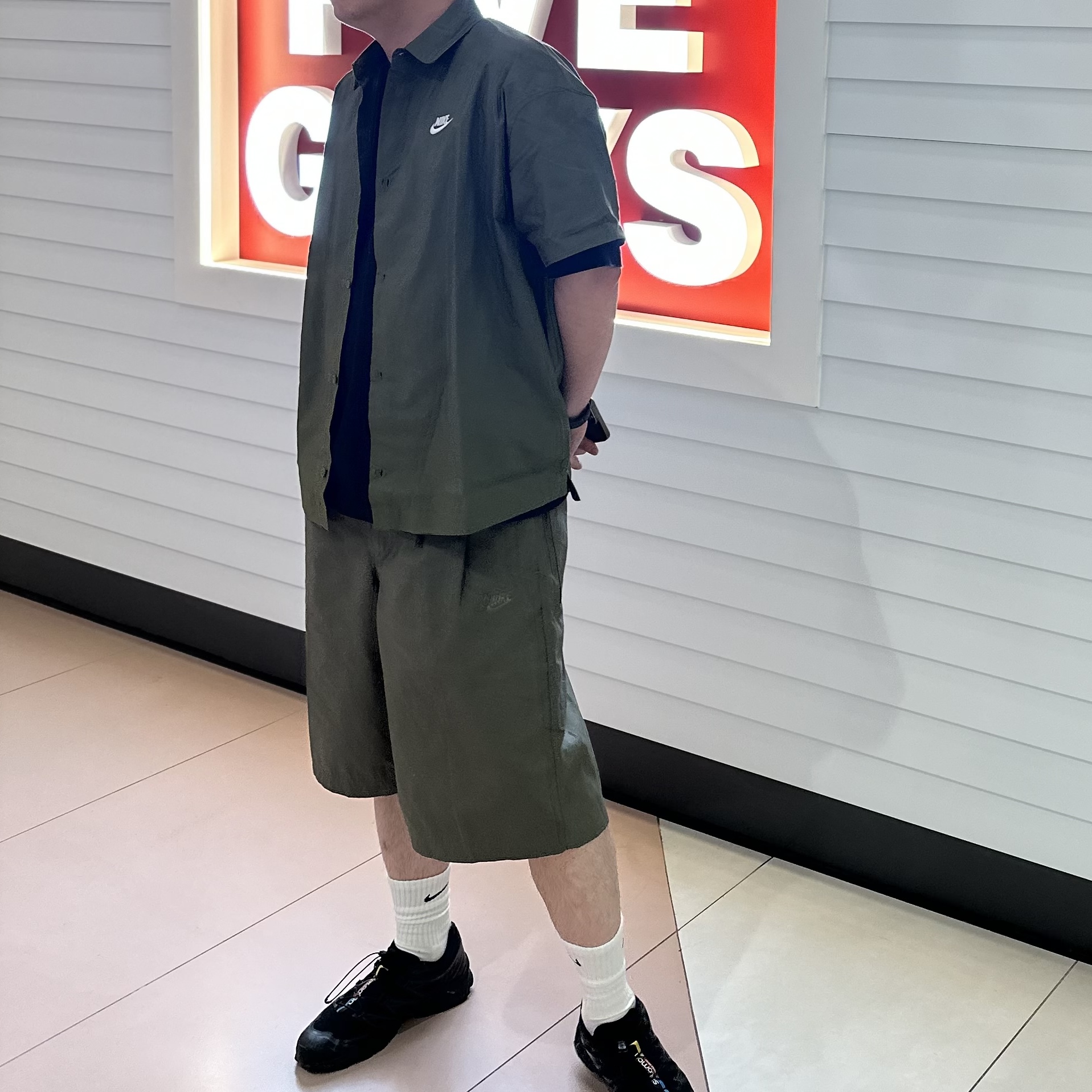 나이키 버뮤다팬츠 카고 반바지 오버사이즈 밴딩 쇼츠 - 상세 이미지 4