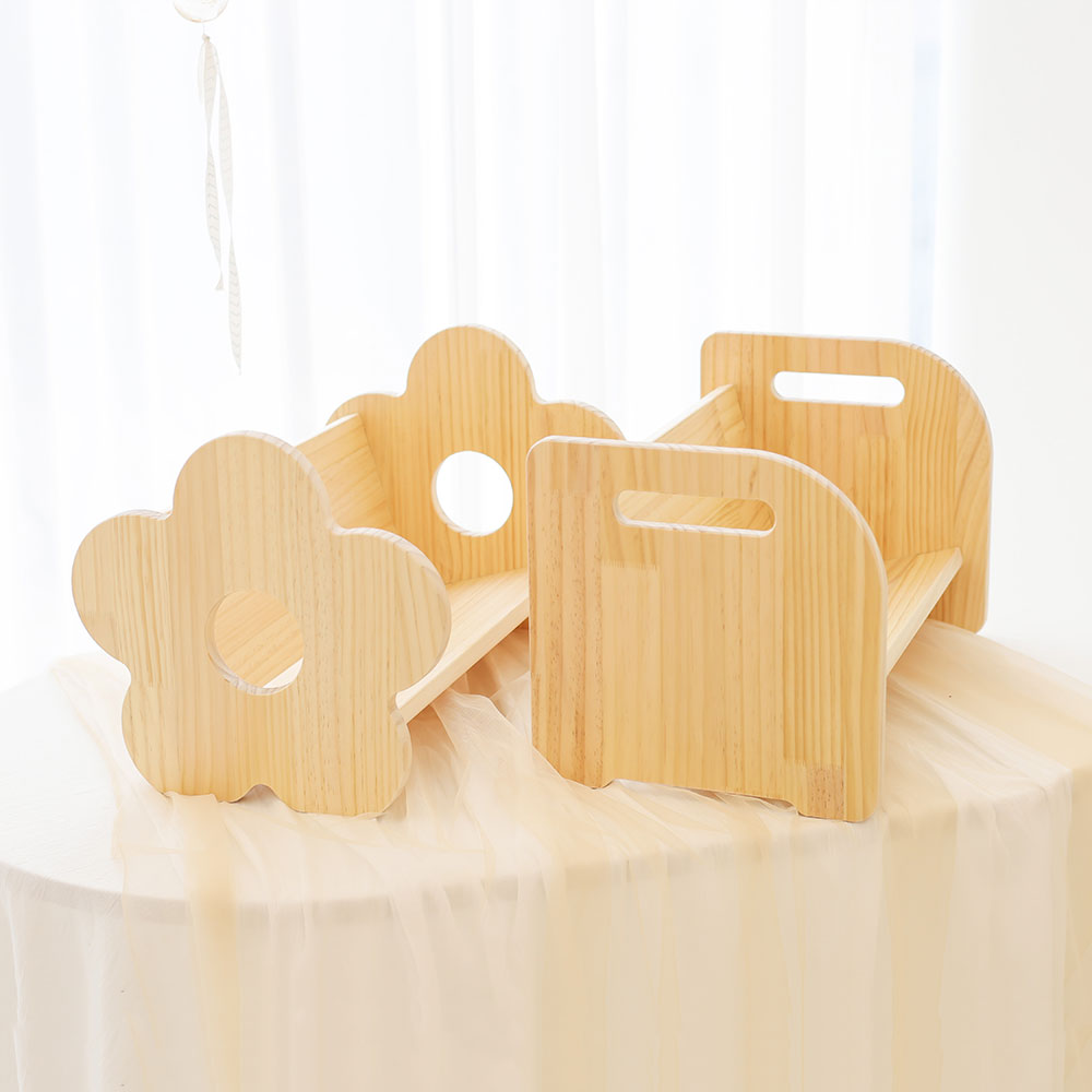 가누앤홈 유아 1단 미니 간이 아기 이동식 원목 책꽂이 2종