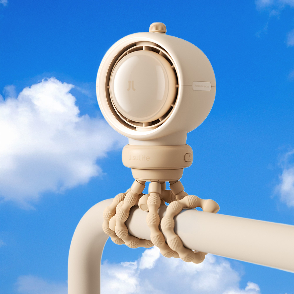 클립형 아기 유모차 선풍기 거치대 문어발 선풍기 악세사리 자동회전 필터