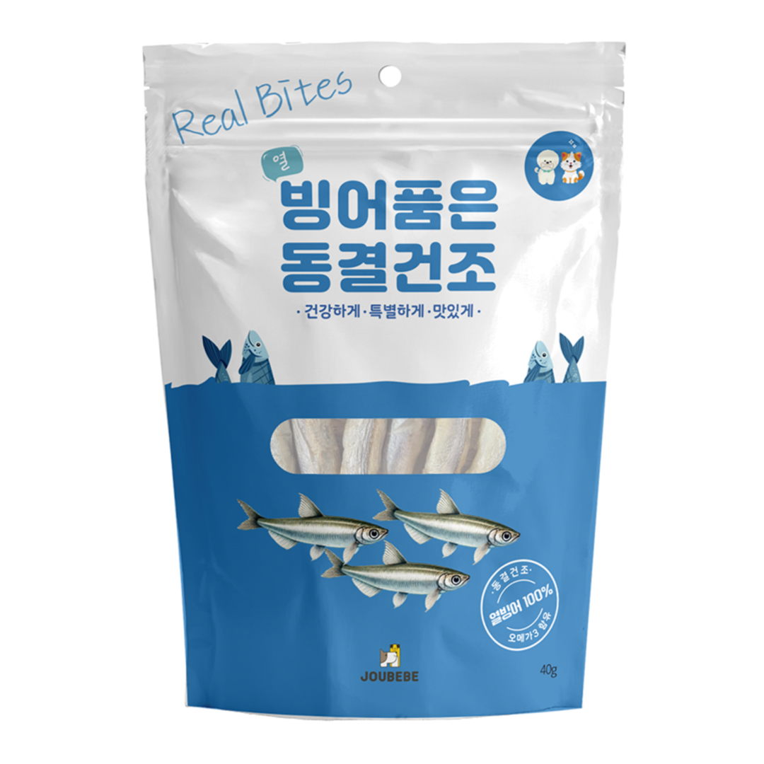 주베베 고양이 바삭 동결트릿 열빙어품은 동결건조, 50g, 1개 - 상품 이미지