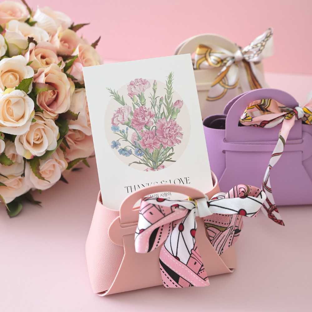 위클 용돈박스 선물세트 생신 어버이날 용돈 패키지 가죽가방 머니홀더 쇼핑백 메시지카드