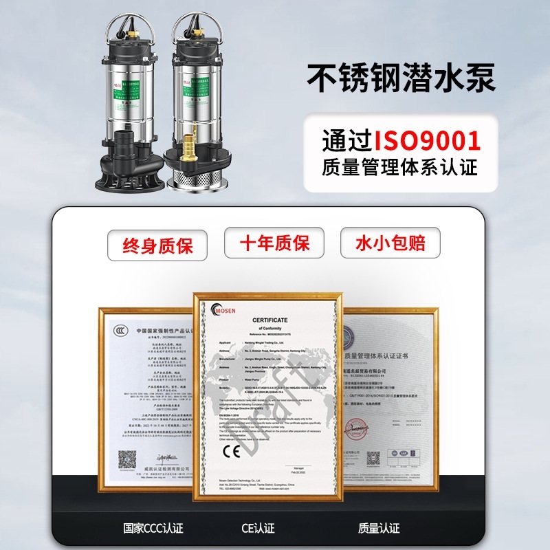 1마력 수중펌프 농업용 오수 지하수 가뭄 관리 집수정 제트 1인치1100W15m+라인정수펌프 - 상세 이미지 5