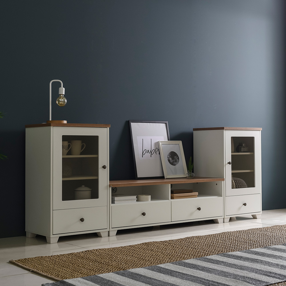 장인가구 뉴 로망스 거실장세트 D형