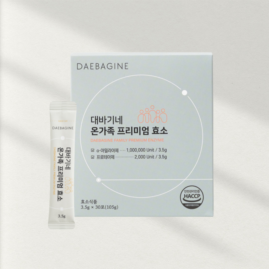 대바기네 온가족 프리미엄 효소 곡물효소  (3.5gx30포) 1박스 - 상세 이미지 3