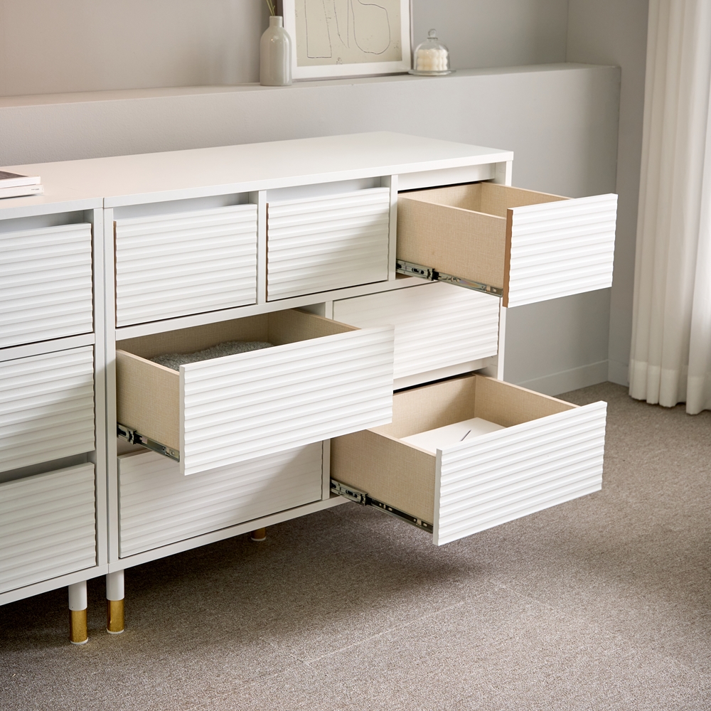 템파보드 다리형 거실장 높은 안방 티비장 티비다이 서랍장