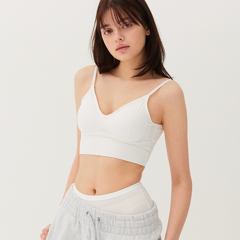 힙핑크 샌드 에어홀 노와이어 통풍 쿨 여름 브라탑 / 팬티 이미지 2