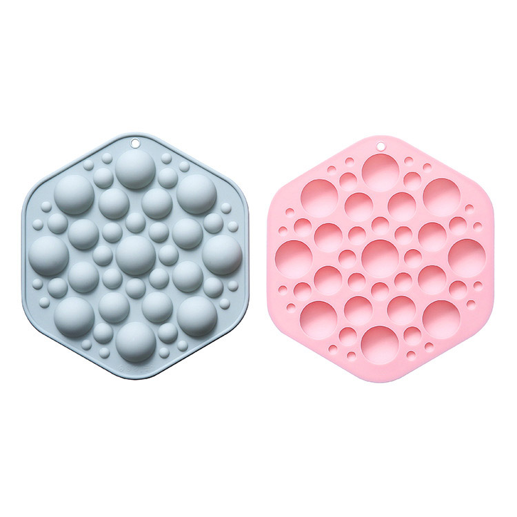 사이즈별반구49구 실리콘몰드 핑크 블루 색상랜덤1개 미니 얼음 데코용 초콜릿 2.5cm - 상세 이미지 2