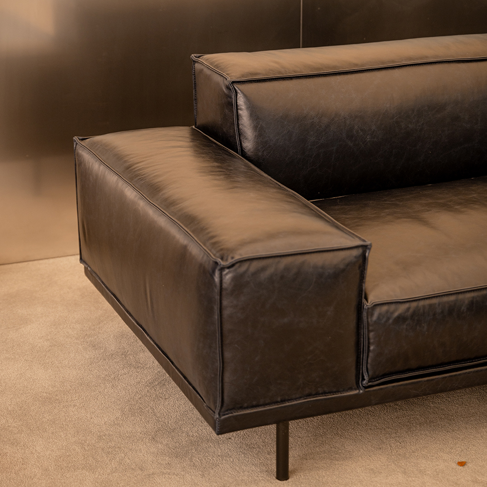 옐로우라이트 PH 27 이태리 내추럴 통가죽 천연면피 전체가죽 모듈소파 A+A기본형